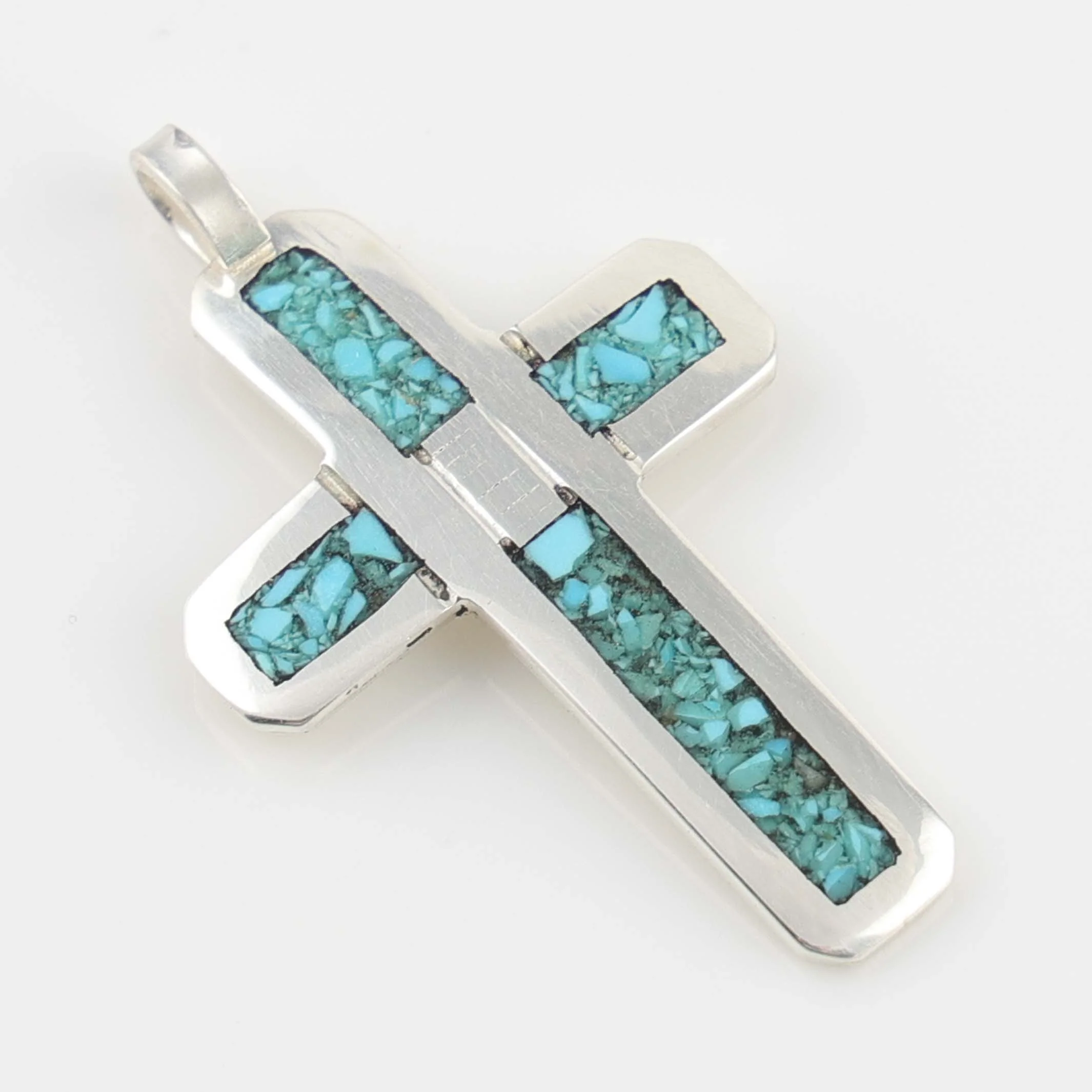 Turquoise Cross Pendant - Image 2