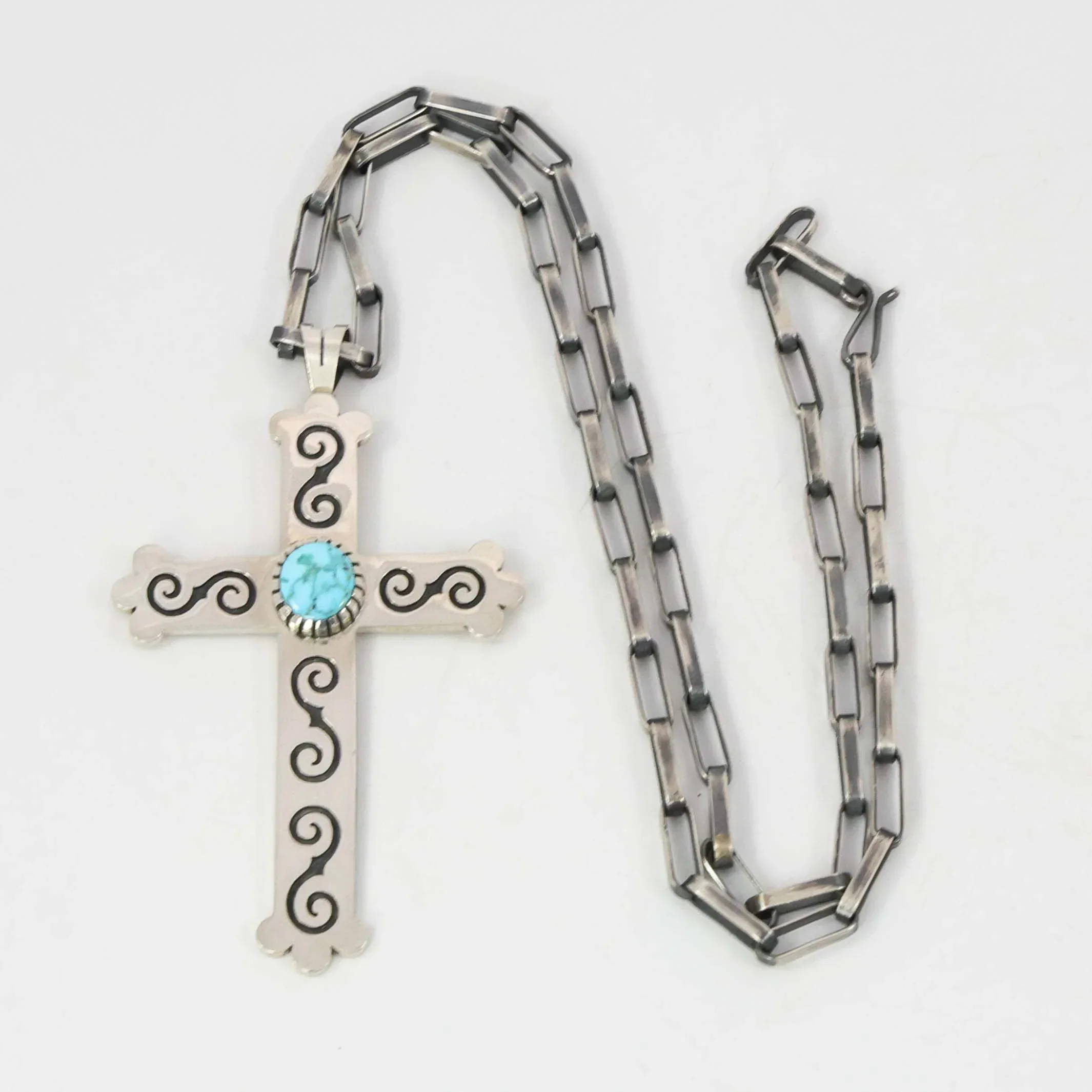 Turquoise Cross Pendant - Image 2