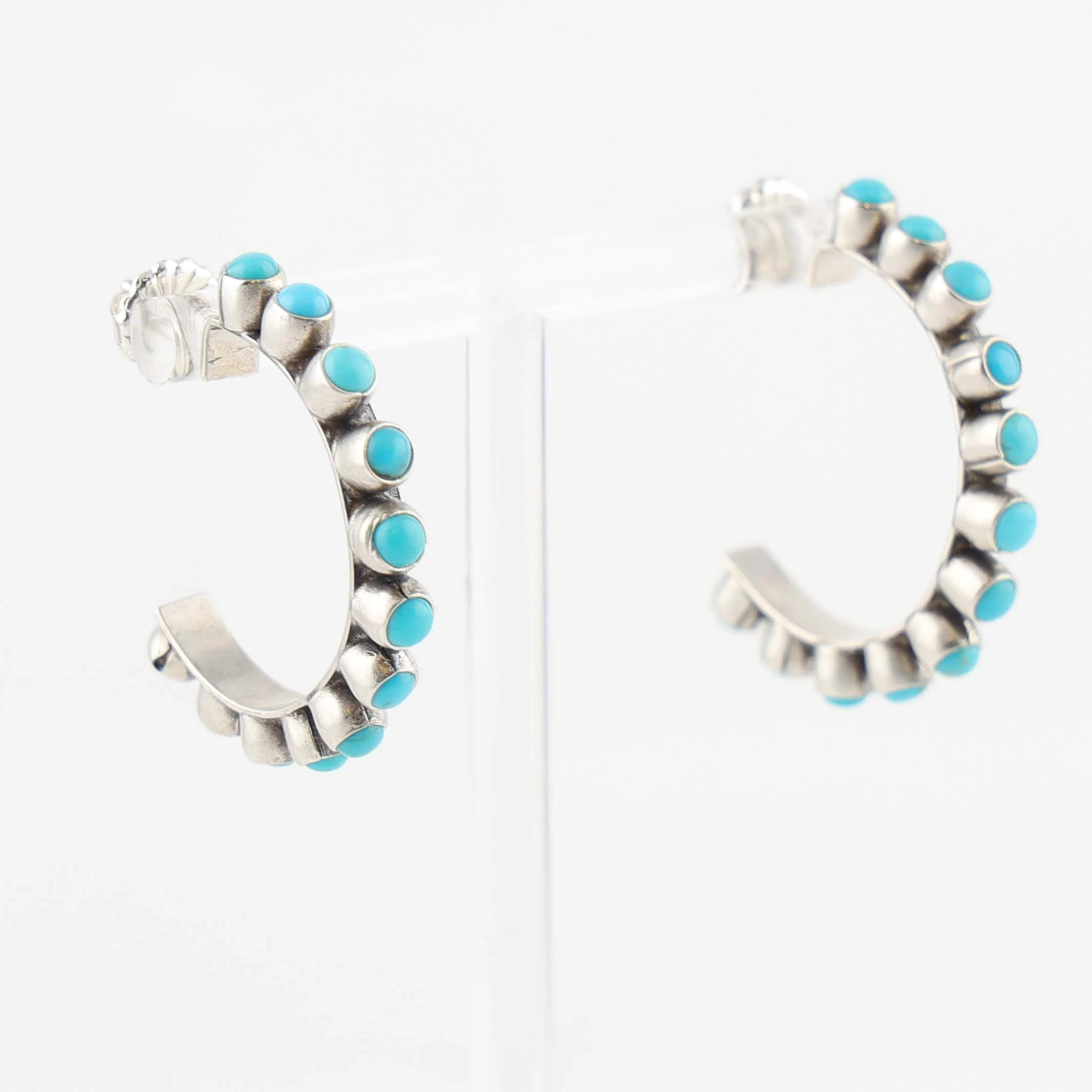 Turquoise Hoop Earrings