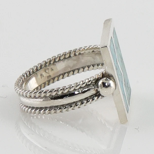 Turquoise Inlay Ring - Image 3