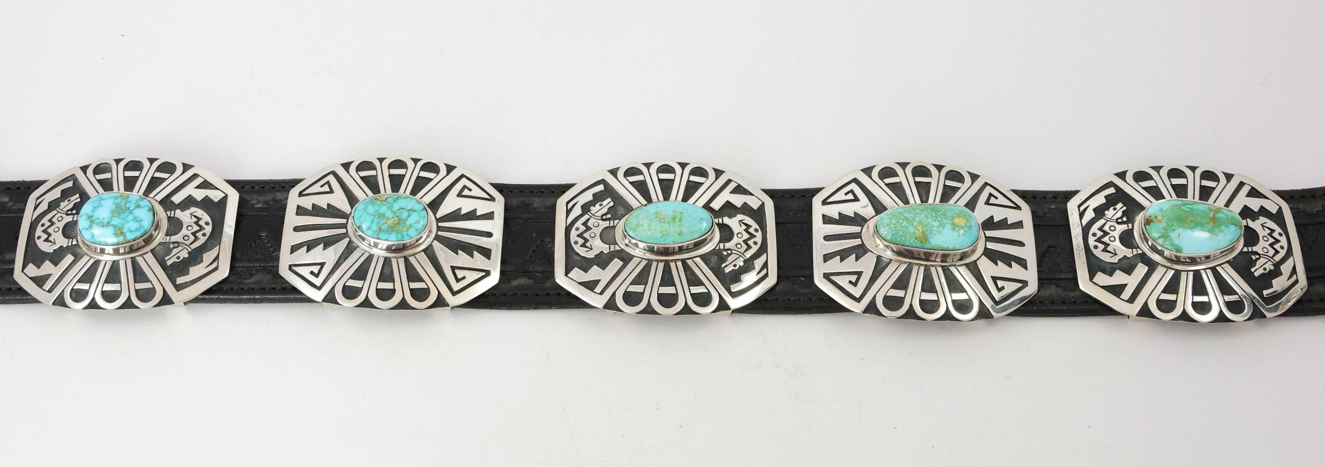 Turquoise Mountain Concho Belt - Image 6
