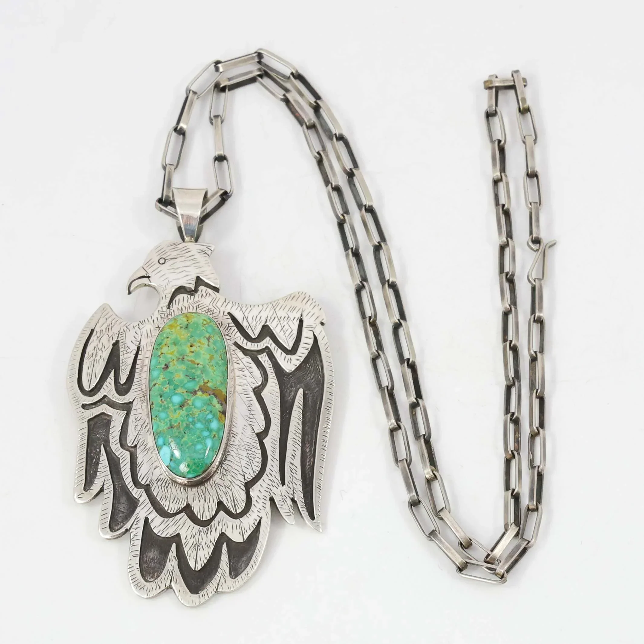 Turquoise Mountain Eagle Pendant - Image 2