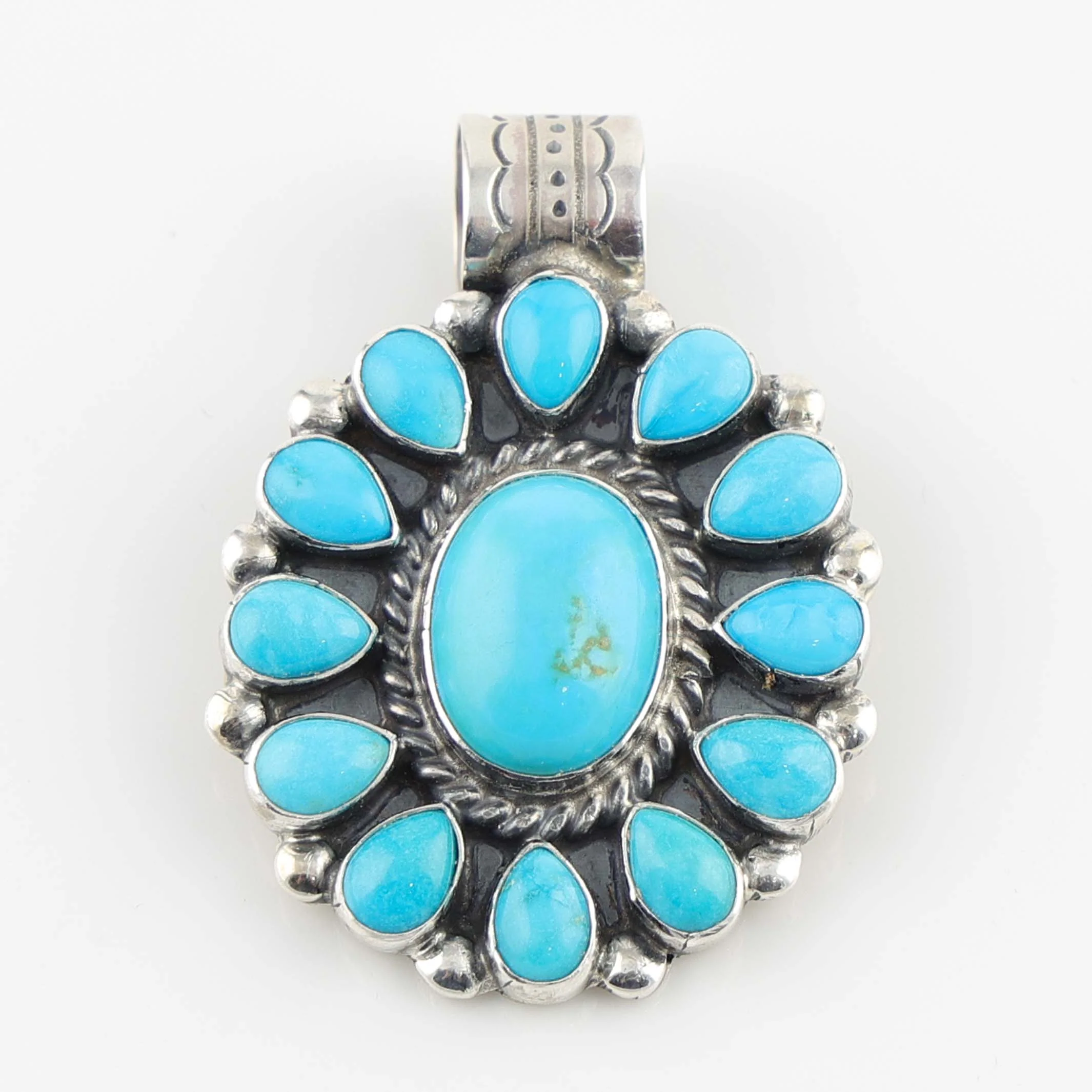 Sleeping Beauty Turquoise Pendant