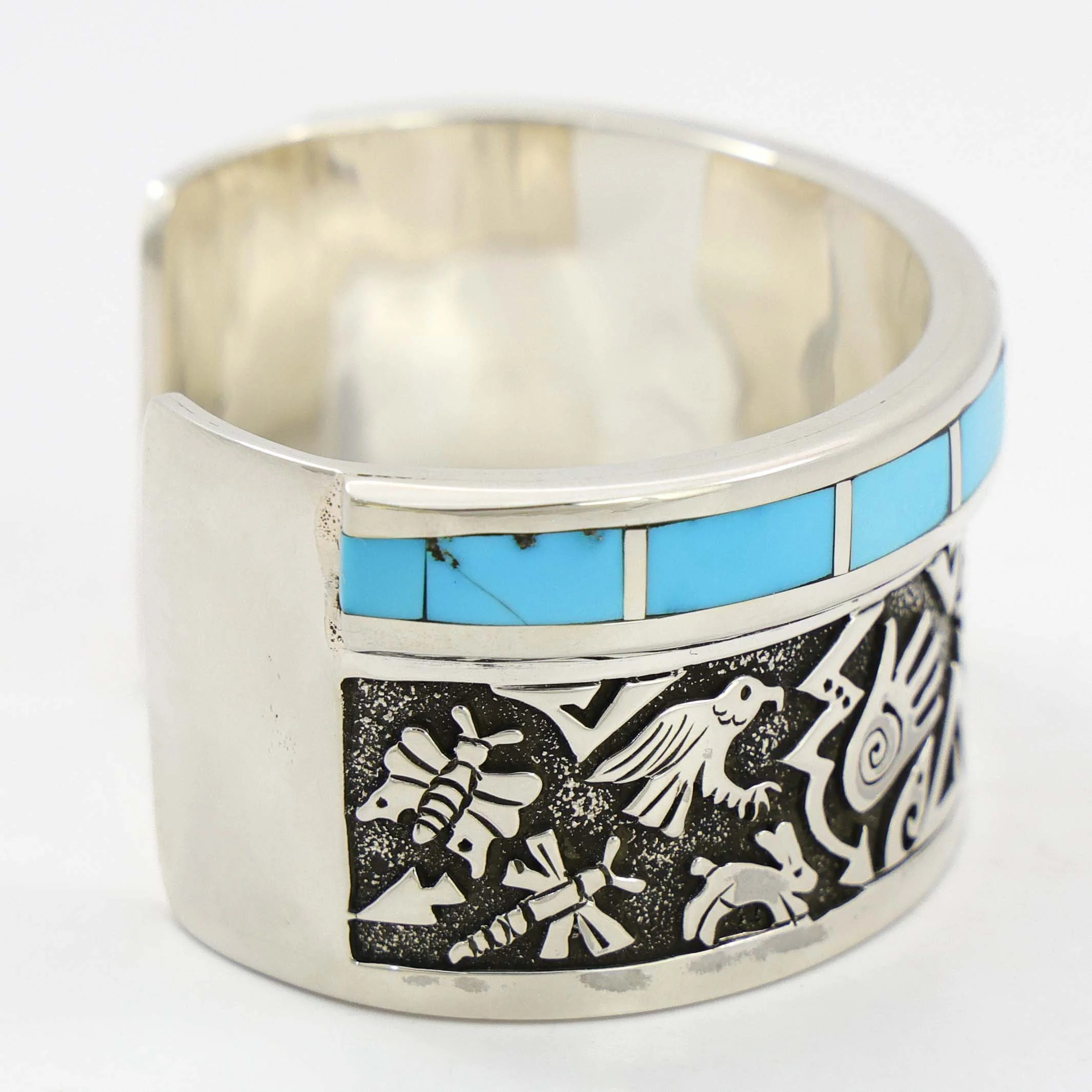 Turquoise Pictorial Cuff - Image 5