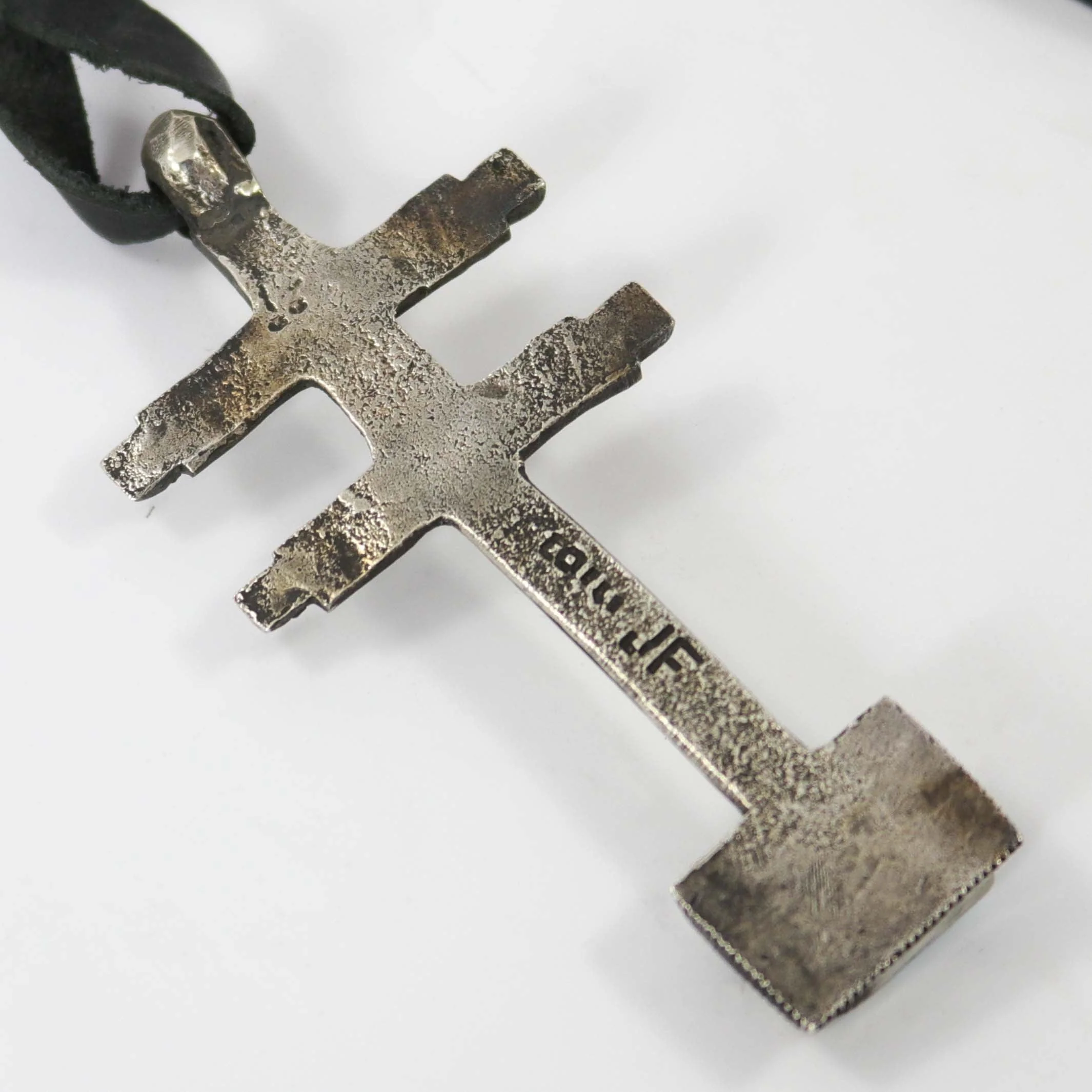 Turquoise Pueblo Cross Pendant - Image 4