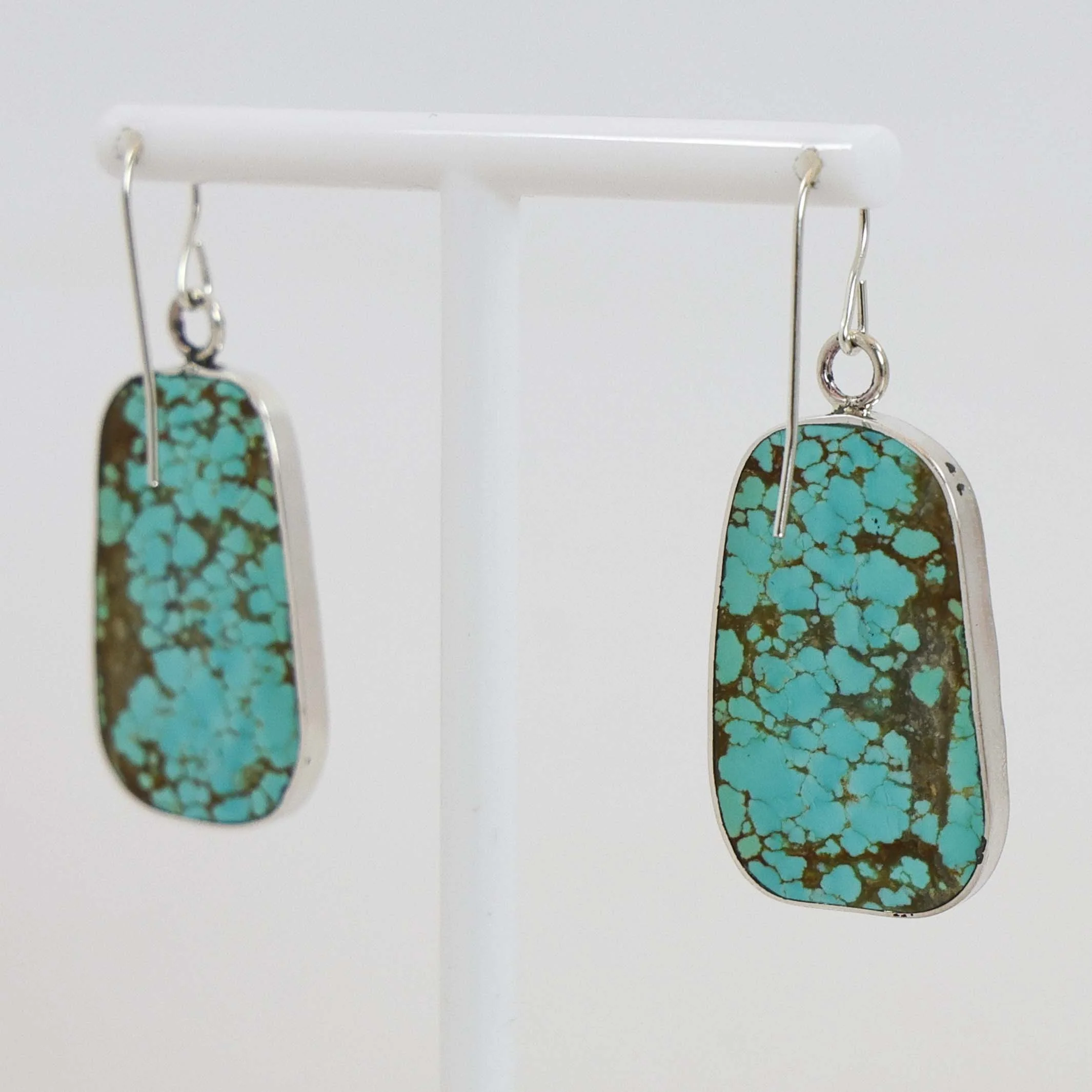 Turquoise Slab Earrings - Image 2