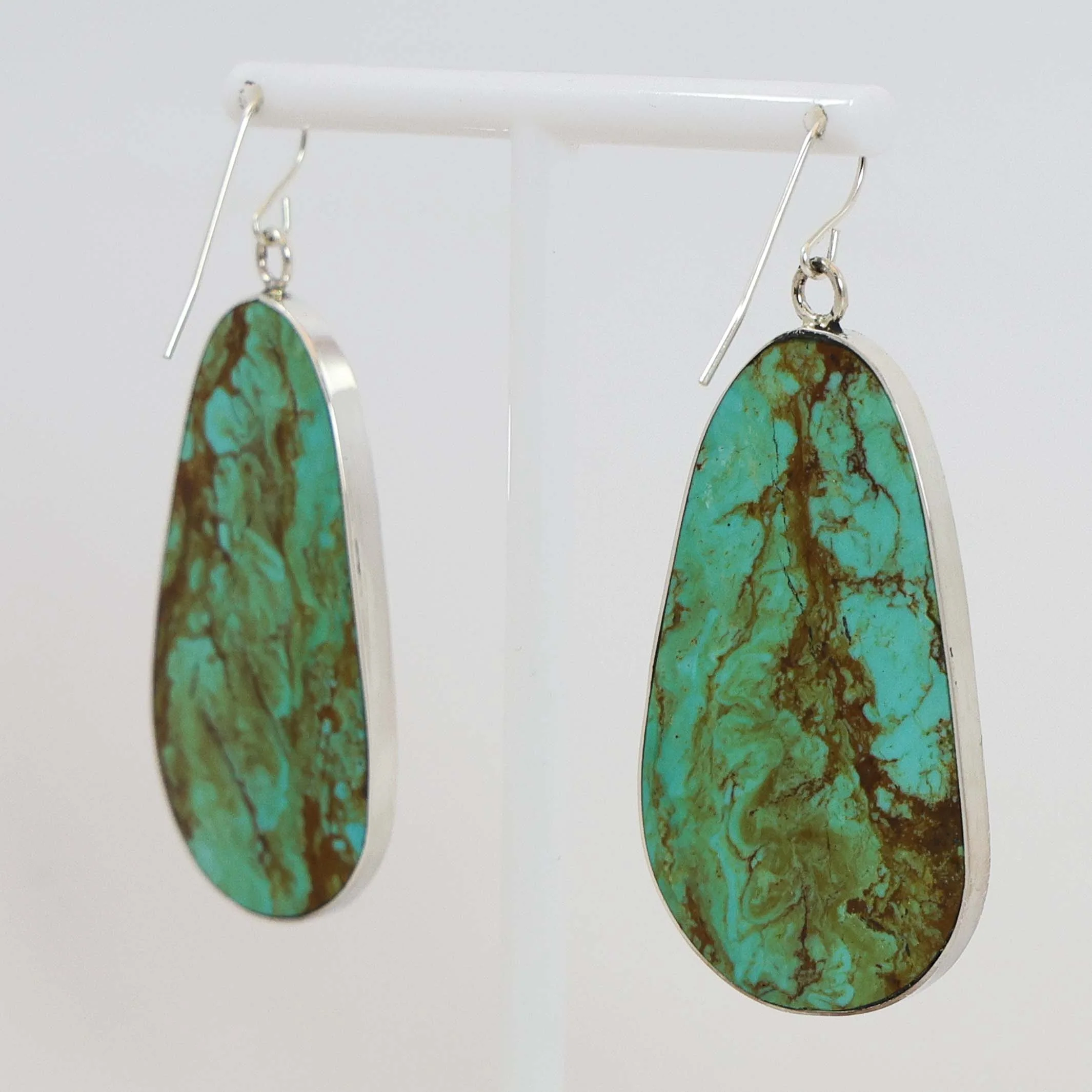 Turquoise Slab Earrings - Image 2