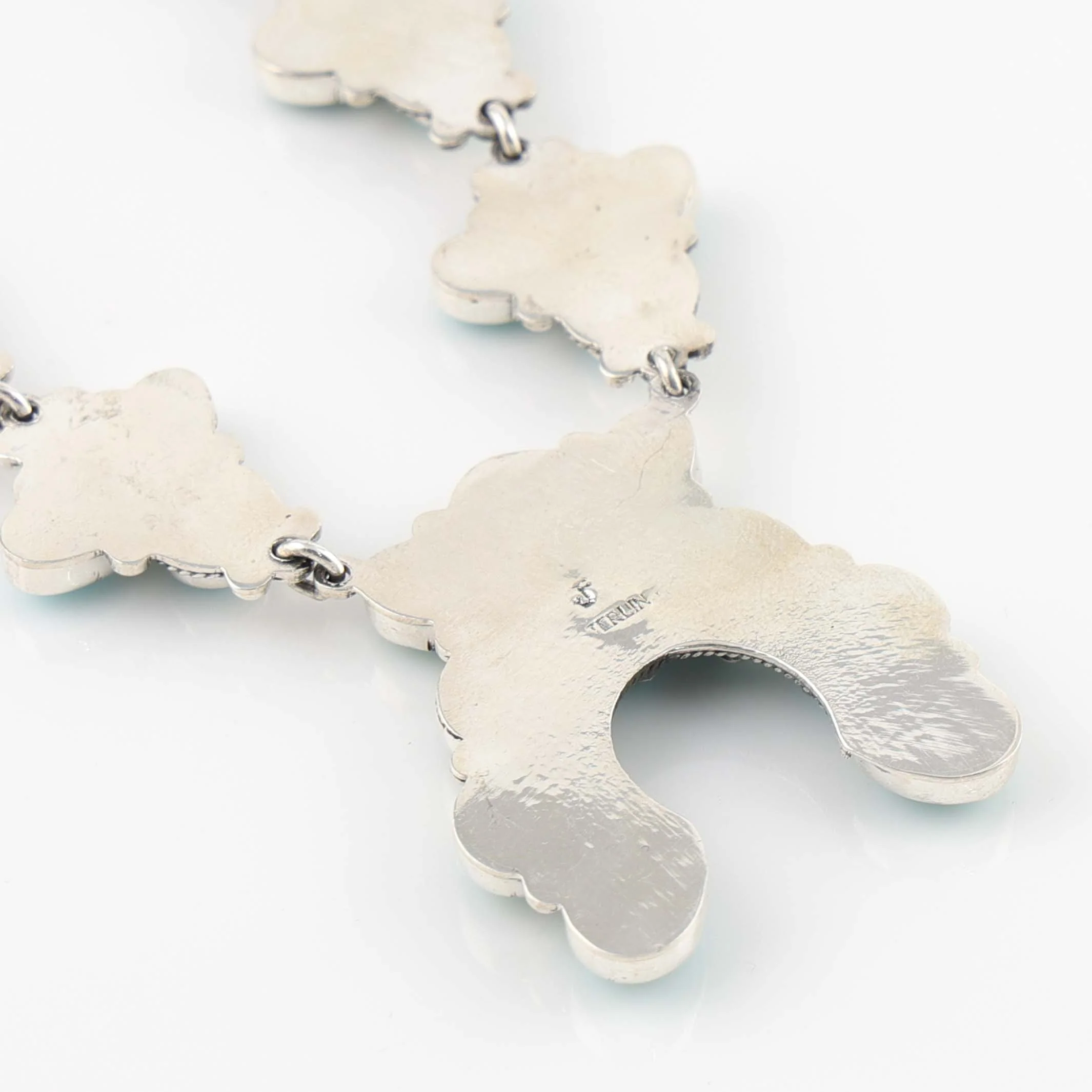 Turquoise Squash Blossom Necklace - Image 6