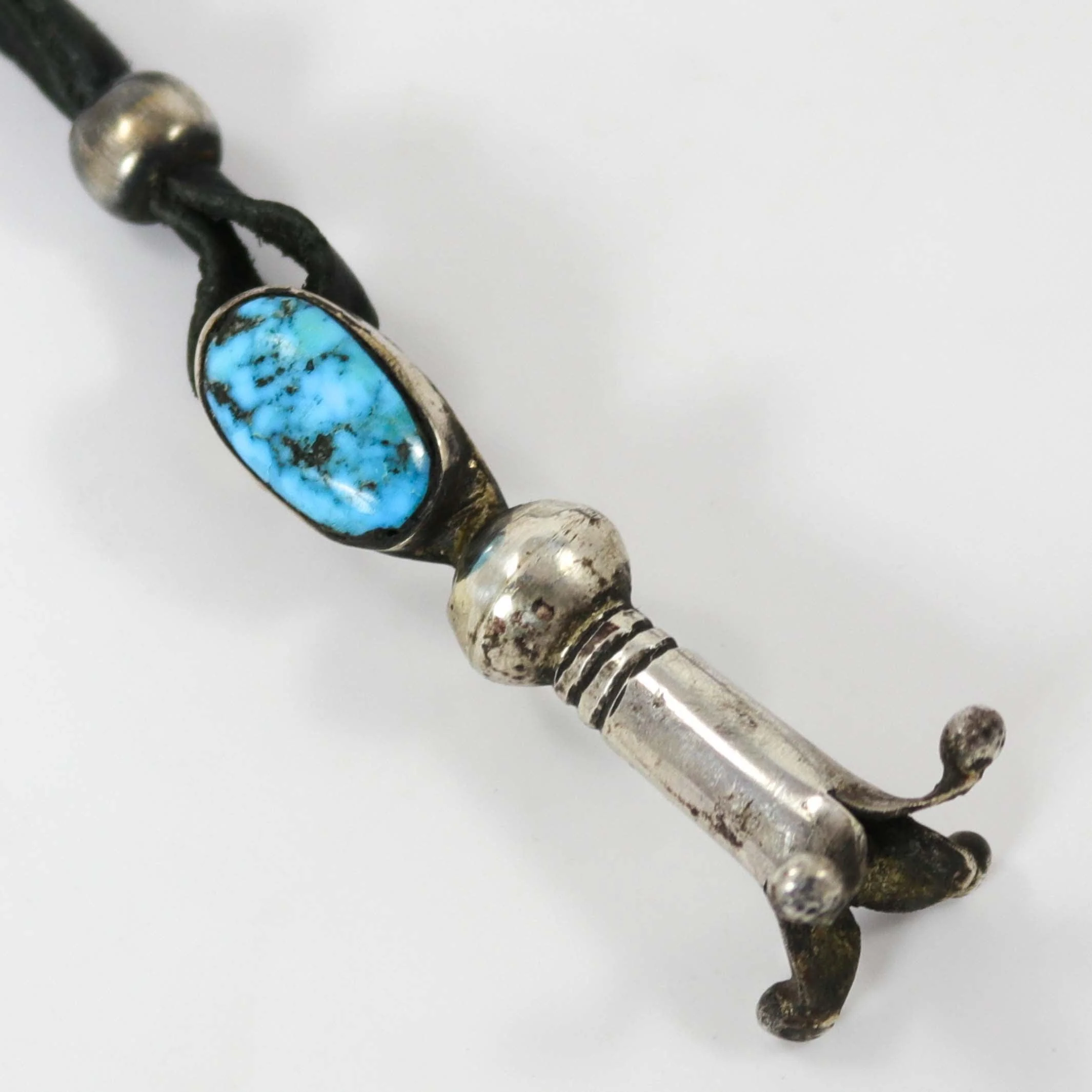 Turquoise Squash Blossom Pendant - Image 3