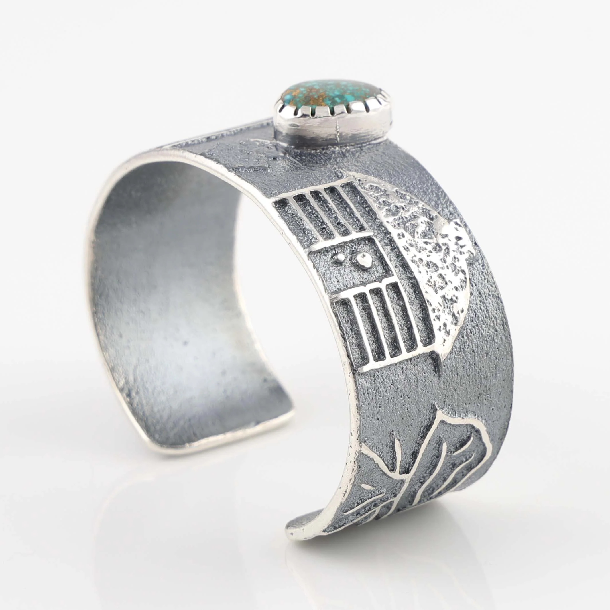 Turquoise Storyteller Cuff - Image 3