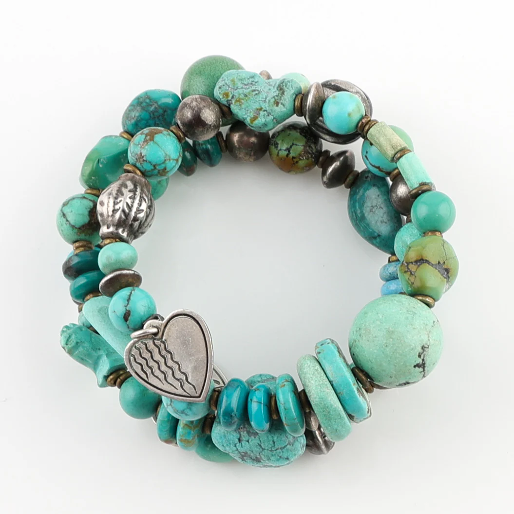 Turquoise Wrap-Around Bracelet - Image 7