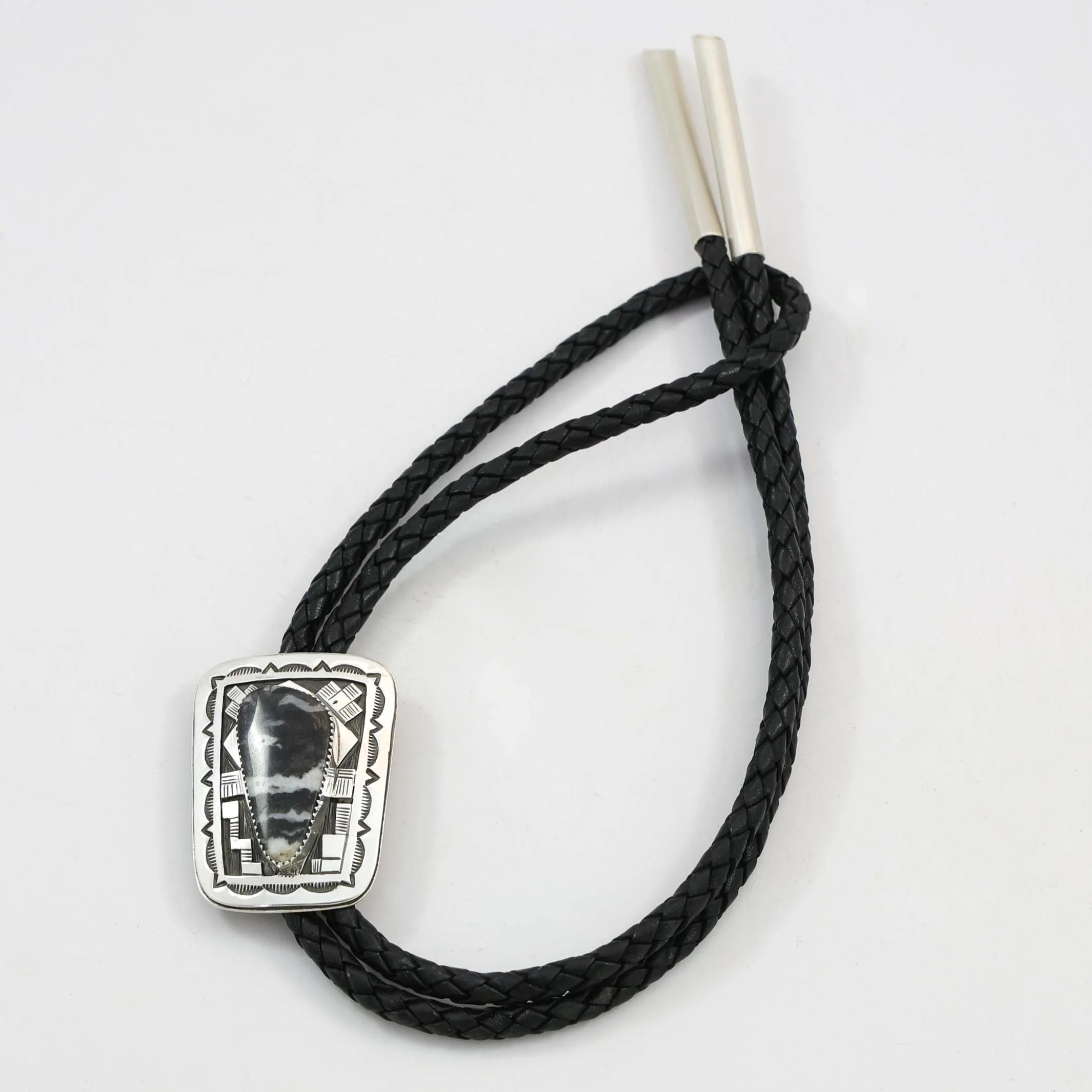 White Buffalo Bola Tie - Image 2