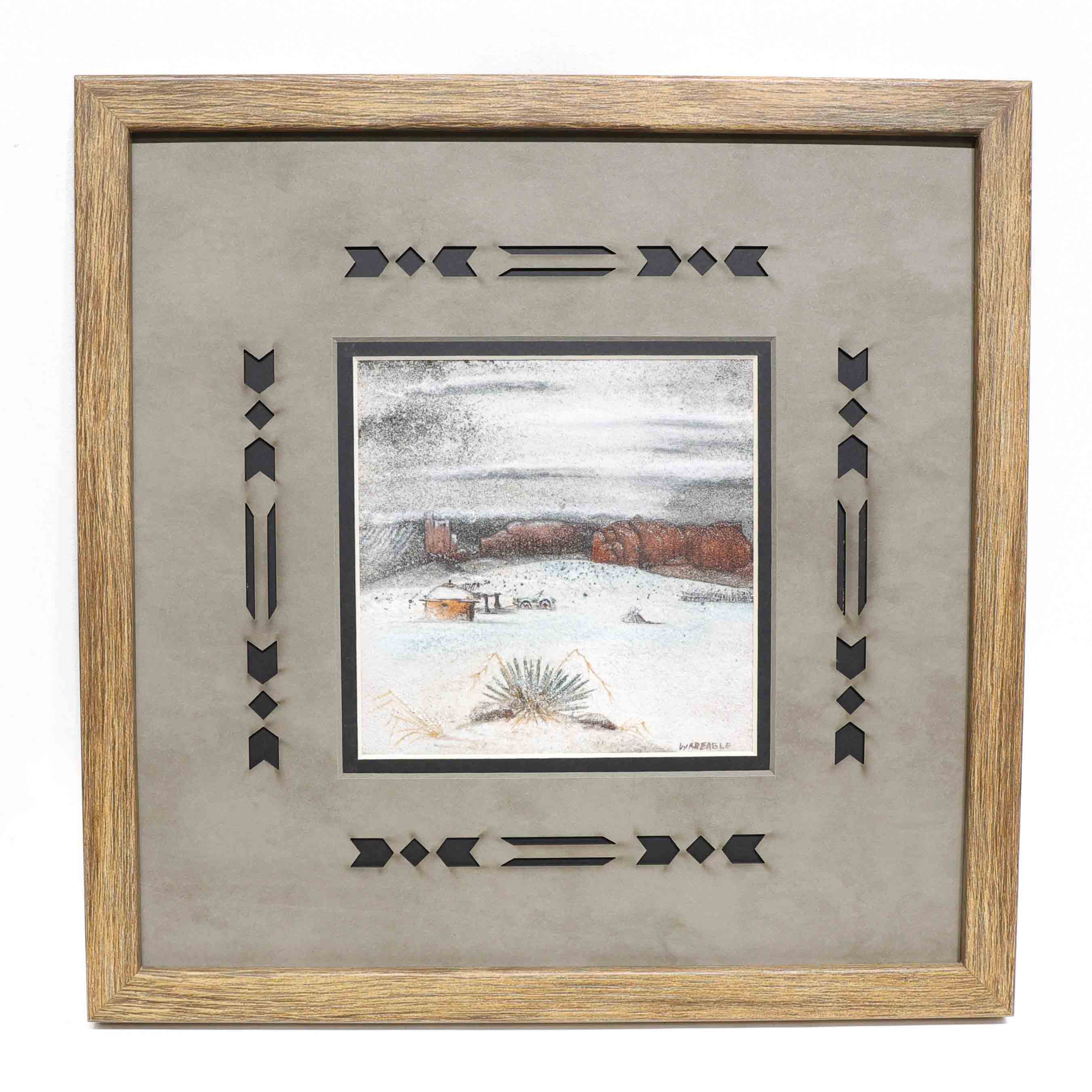 Winter Scene Sandpainting