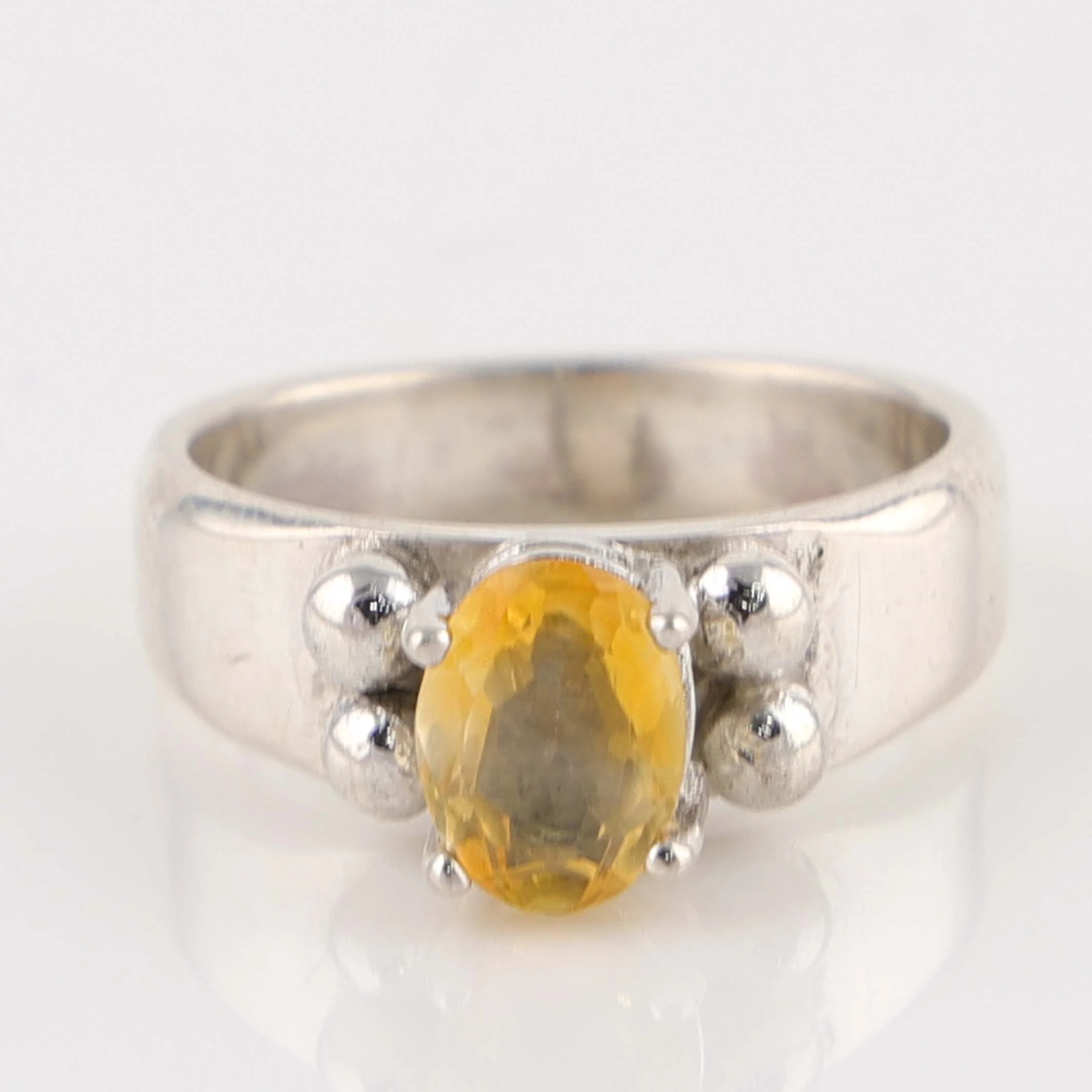 Yellow Topaz Ring